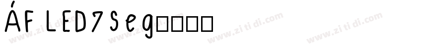 AF LED7Seg字体转换